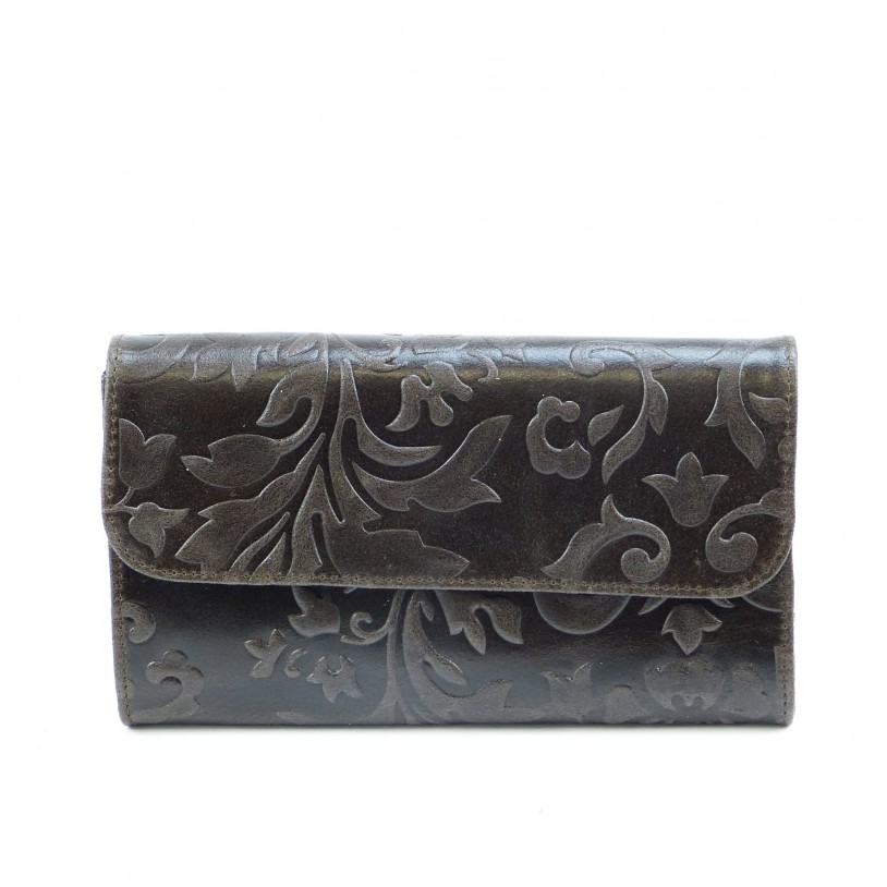 Ital. Gossip shoulder bag in cowhide embossed SHB1519