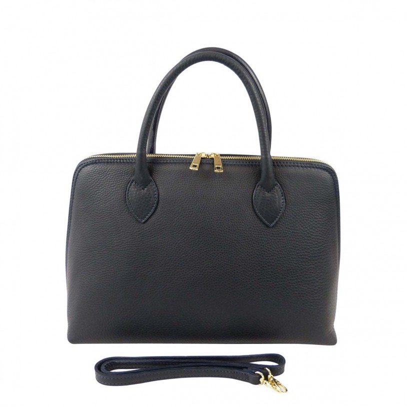 Lady's handbag in grained cowhide SHG287