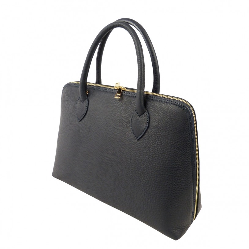 Lady's handbag in grained cowhide SHG287